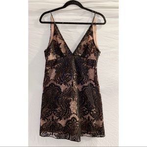 Free People Embellished Mini Dress